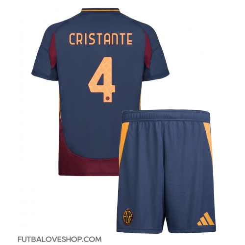 Dres AS Roma Bryan Cristante #4 Tretina pre deti 2024-25 Krátky Rukáv (+ trenírky)